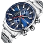 خرید ساعت مچی مردانه کارن مدل 8351 نقره ای-آبی (کورن واتچ CURREN WATCH